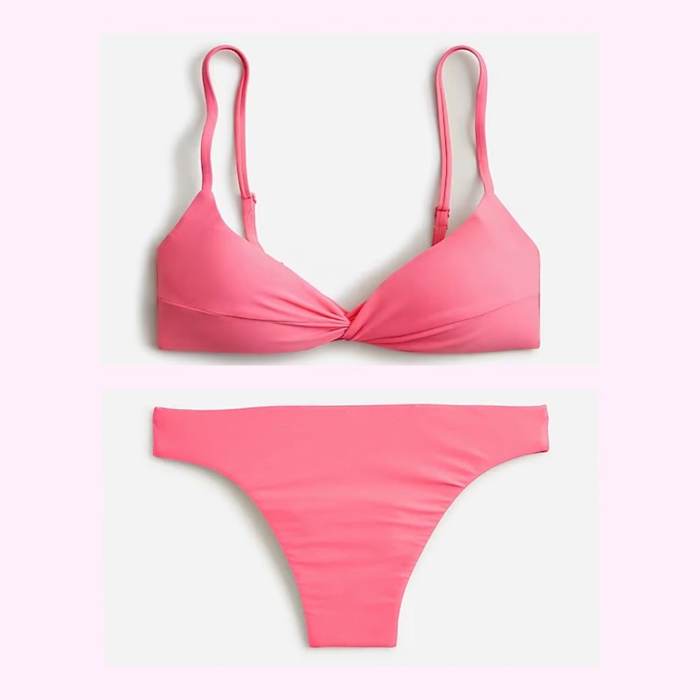 J. Crew Strappy Bikini Top and High-Rise Bottom